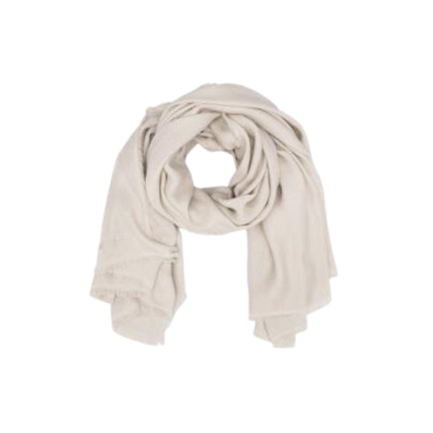 Blugirl by Blumarine Pashmina Pashmina Donna in tinta unita Panna - Francavilla Moda